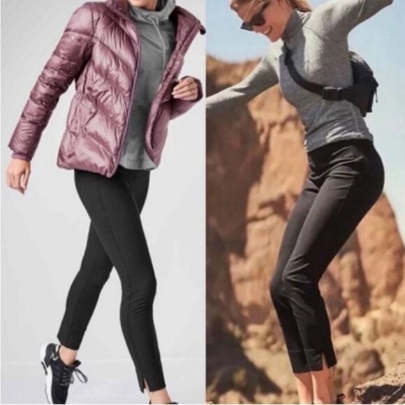 Athleta Wander Slim Pants in Black Slacks Trousers #353450 Size 6 - Picture 5 of 10